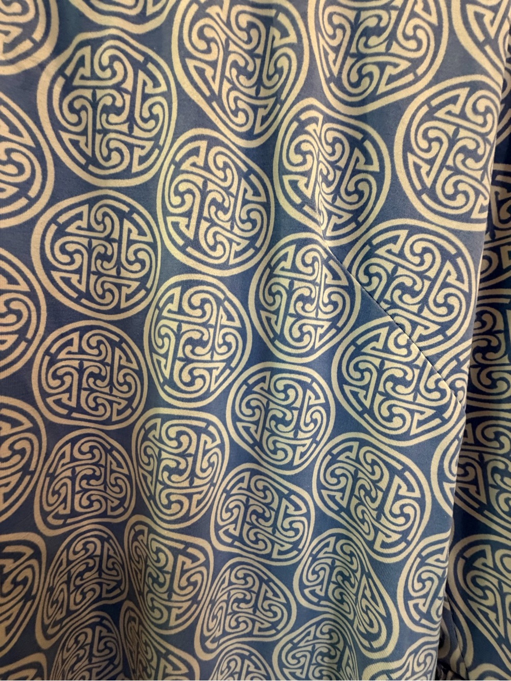 Katherine Way Blue & White Printed Midi Dress L - Picture 4 of 6